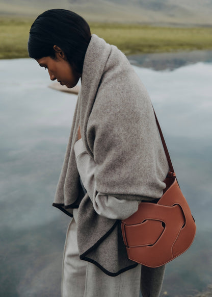 Polene Nodde Hobo Smooth Cognac