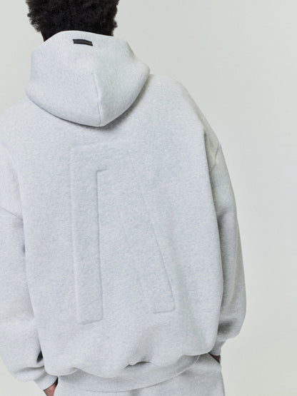 Essentials Athletics Zip Up Hoodie Melange Grey