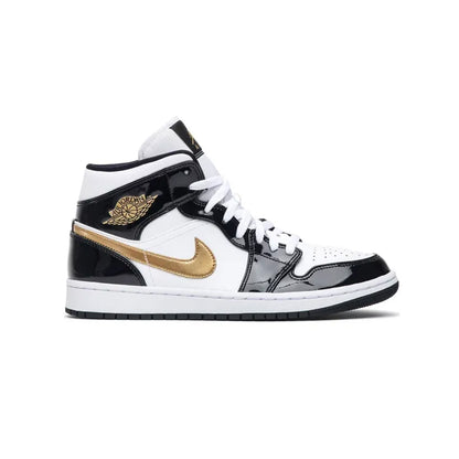 Air Jordan 1 Mid Patent SE 'Black Gold' Sale