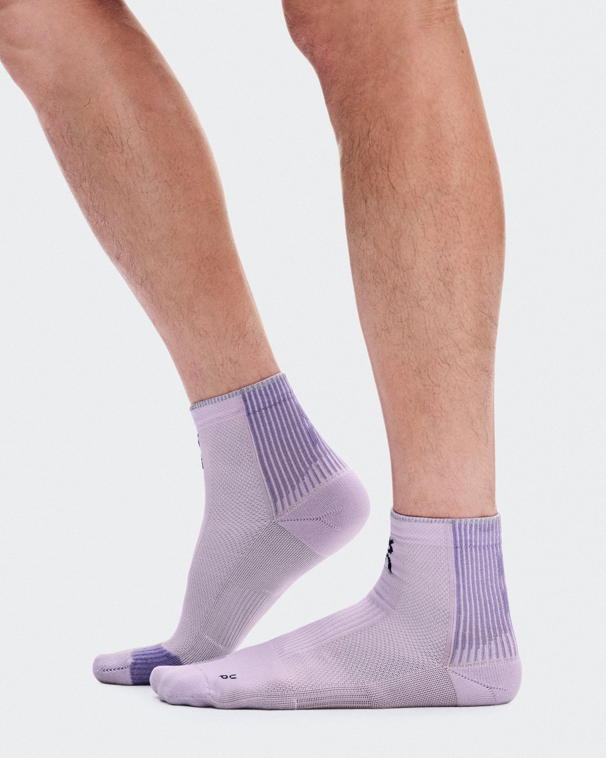 On Performance Run Sock Mid Foxglove | Mallow
