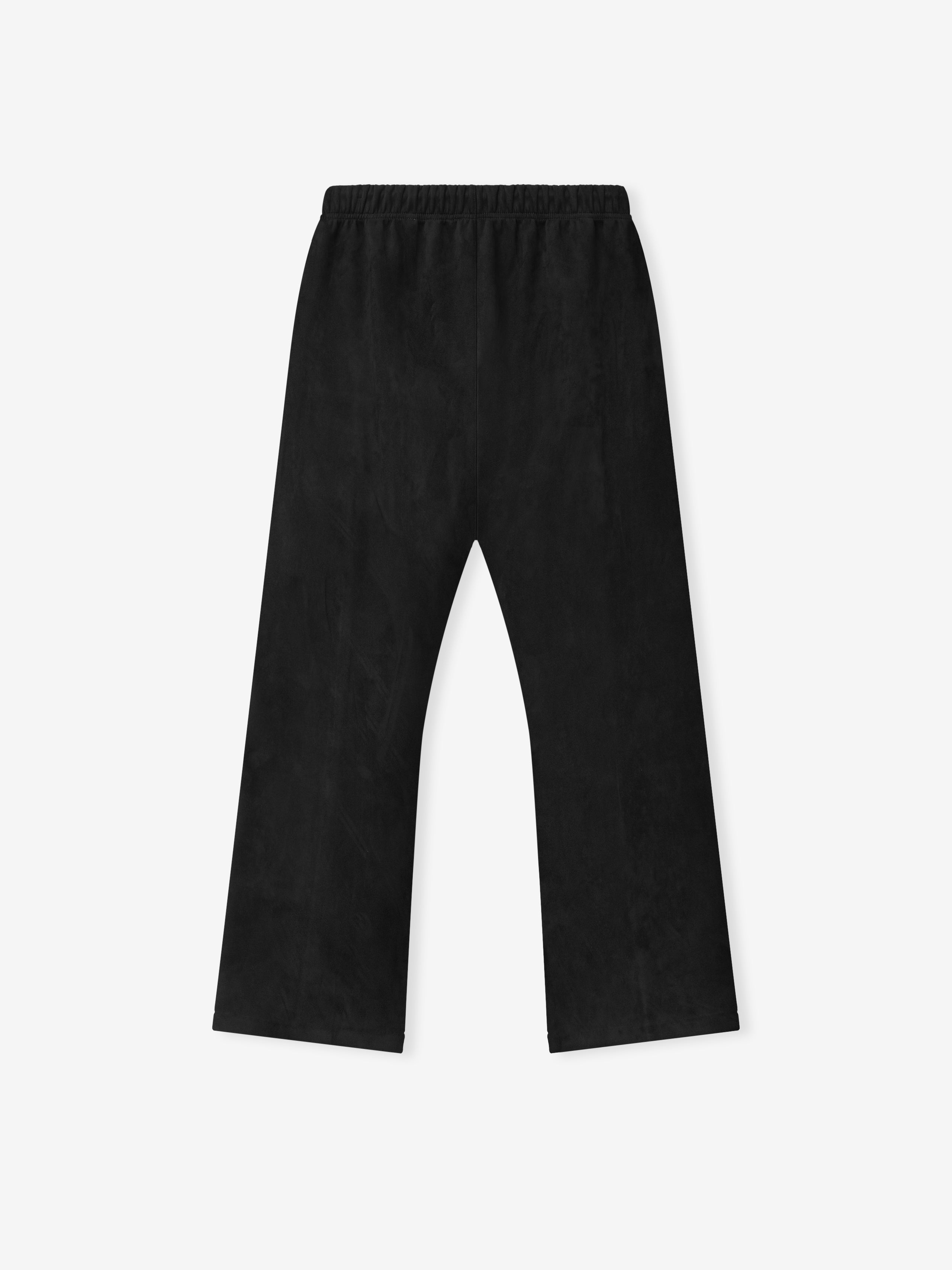 Essentials Suede Fleece Flare Pant Vintage Black