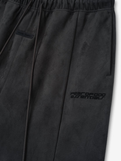 Essentials Suede Fleece Flare Sweatpant Iron Grey