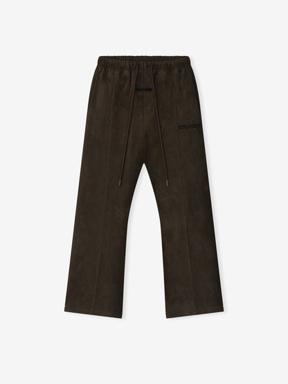 Essentials Suede Fleece Flare Pant Brown