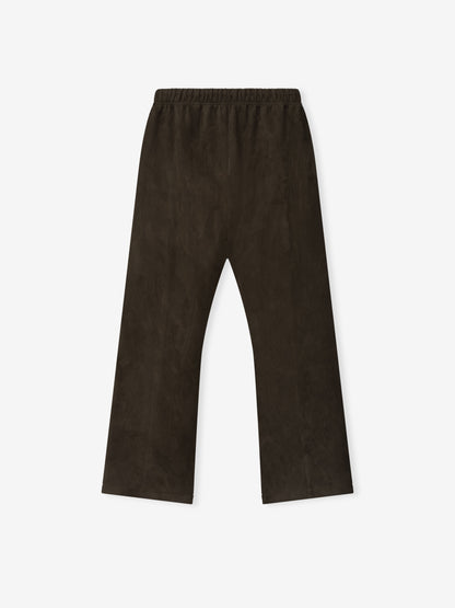 Essentials Suede Fleece Flare Pant Brown