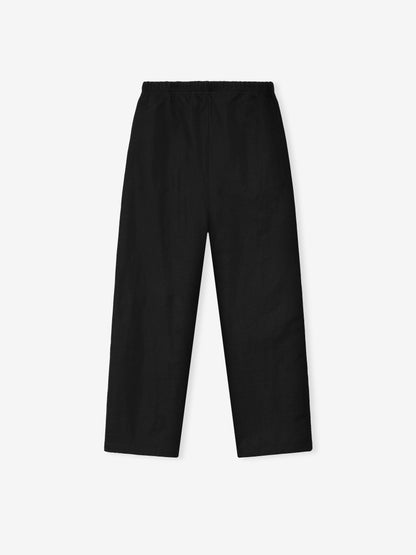 Essentials Textured Nylon Active Trace Relaxed Drawstring Pant Vintage Black