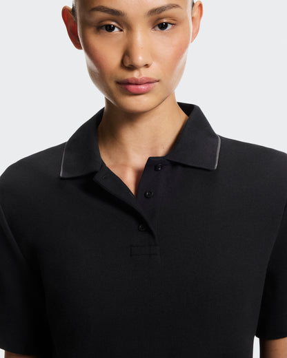 On Courtside Polo Black | Eclipse (Women'S)