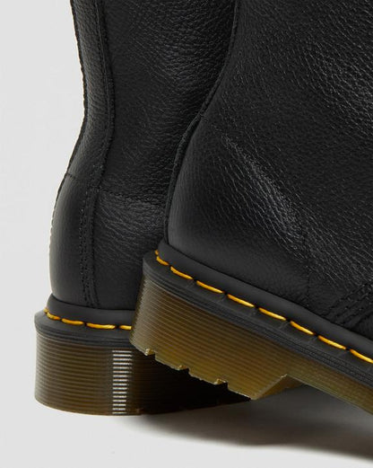 Dr Martens Pascal Virginia Leather Lace Up Boots - Black