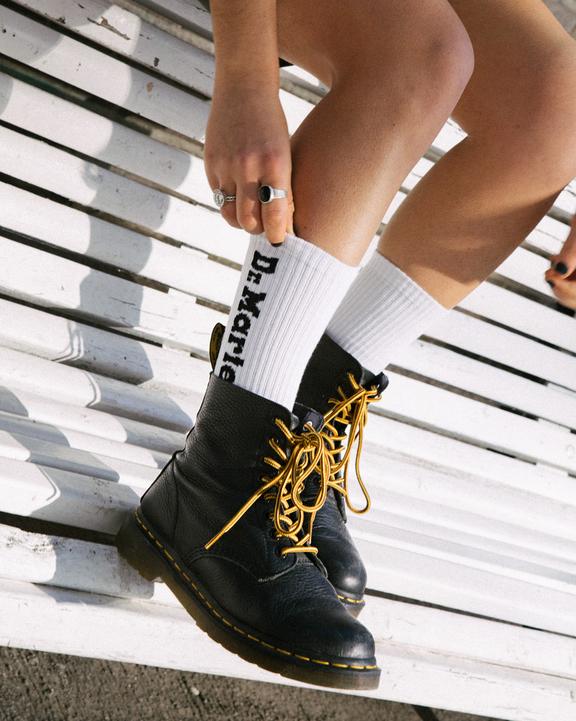 Dr Martens Pascal Virginia Leather Lace Up Boots - Black