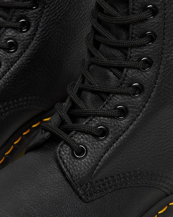 Dr Martens Pascal Virginia Leather Lace Up Boots - Black