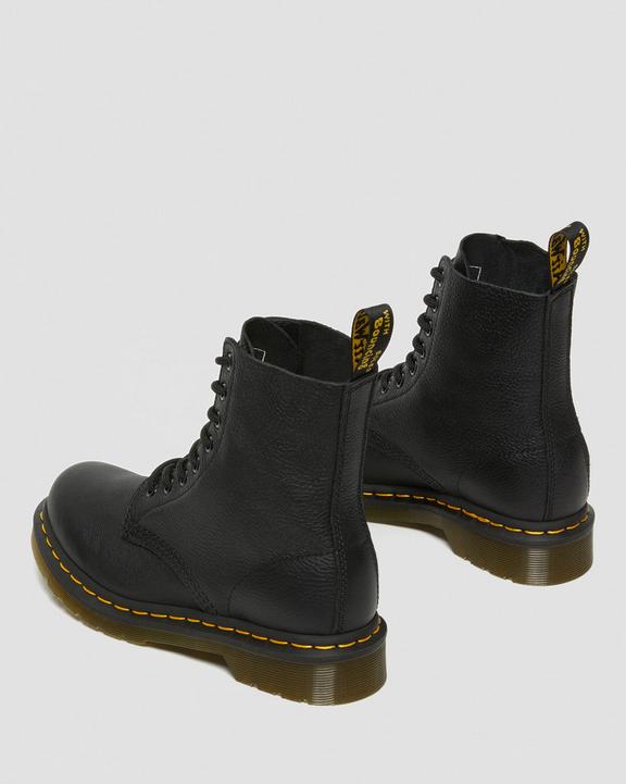 Dr Martens Pascal Virginia Leather Lace Up Boots - Black