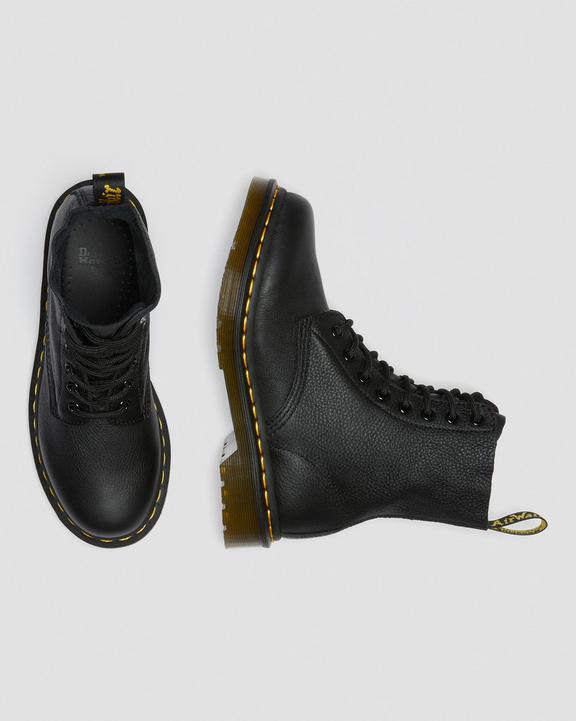 Dr Martens Pascal Virginia Leather Lace Up Boots - Black