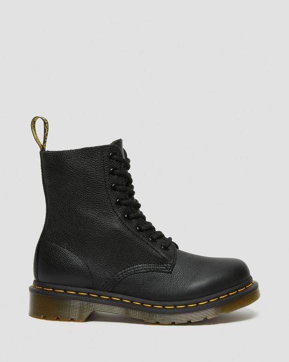 Dr Martens Pascal Virginia Leather Lace Up Boots - Black