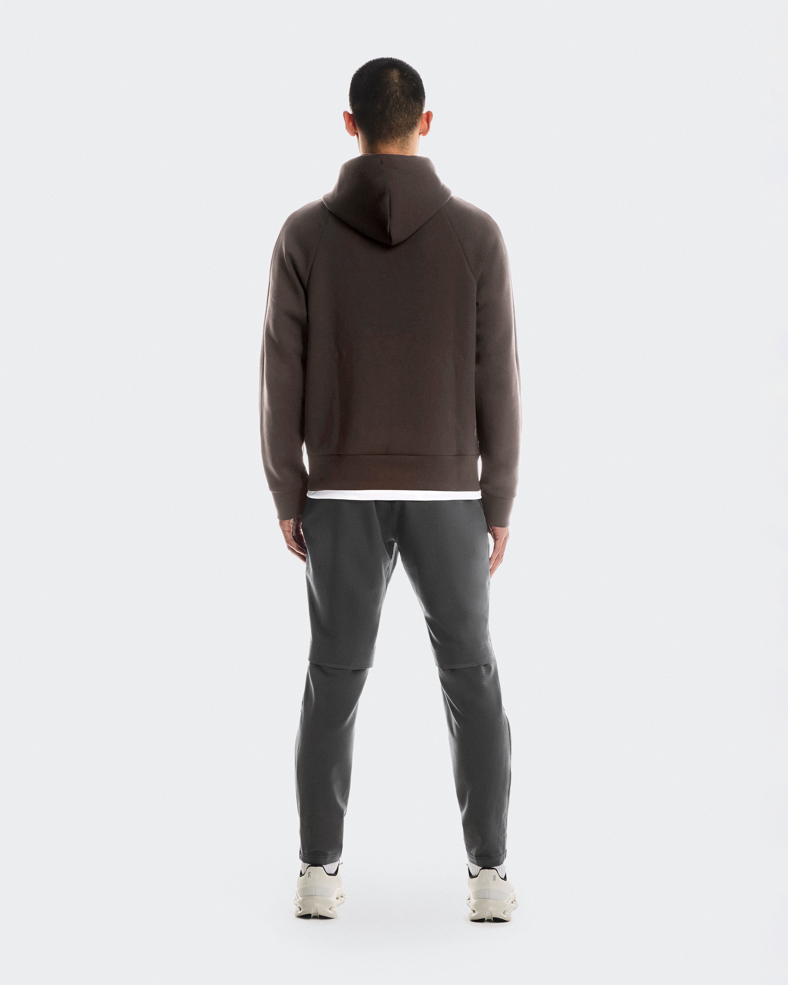 On Focus Tech Zip Hoodie Pebble