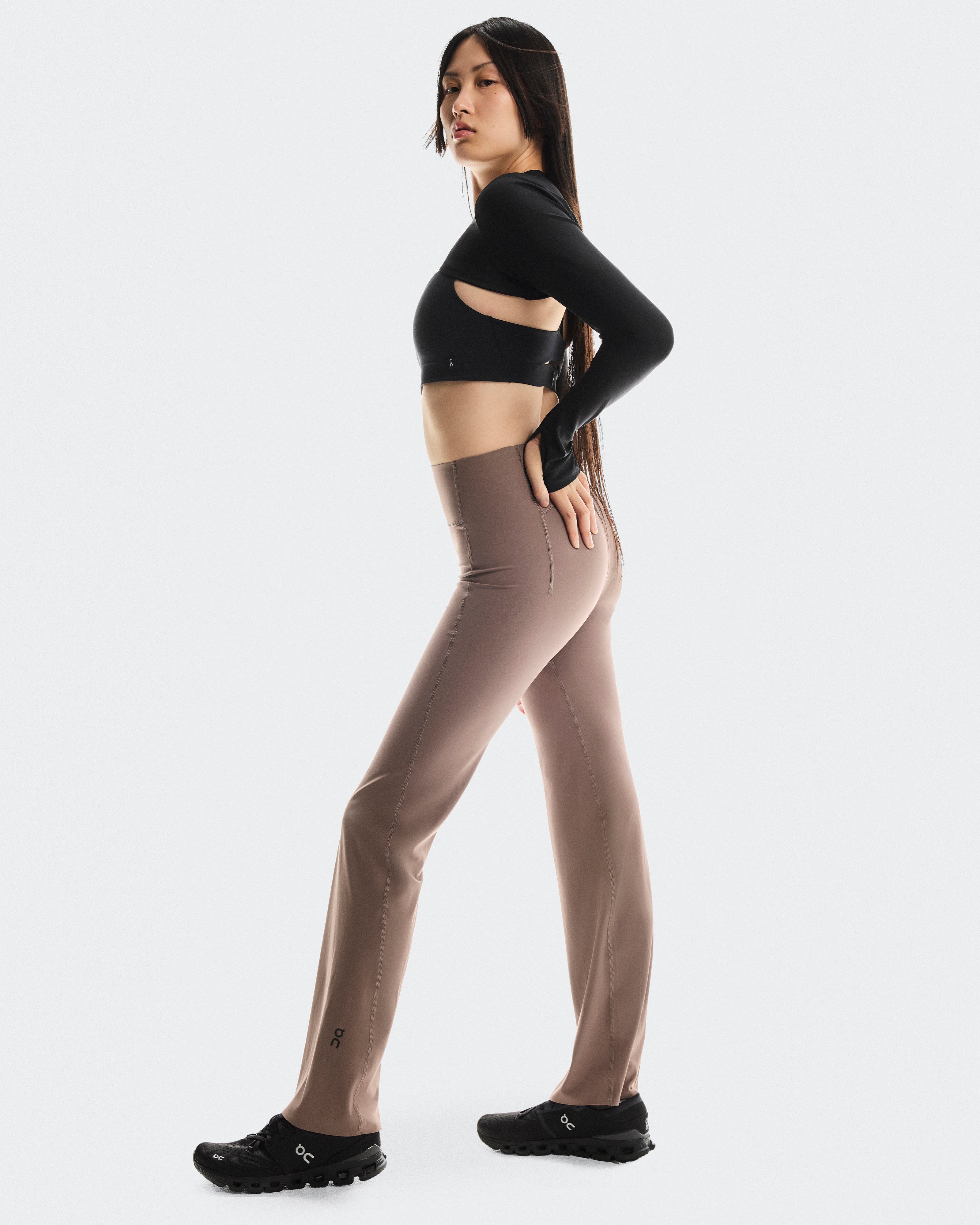 On Studio Flared Tights 32" Ash (Women'S)