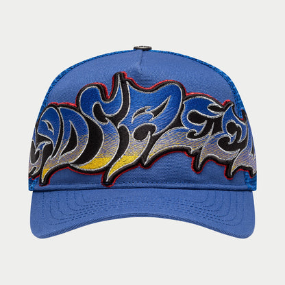 Godspeed GS Neo Trucker Hat (Blue / Yellow / Red)