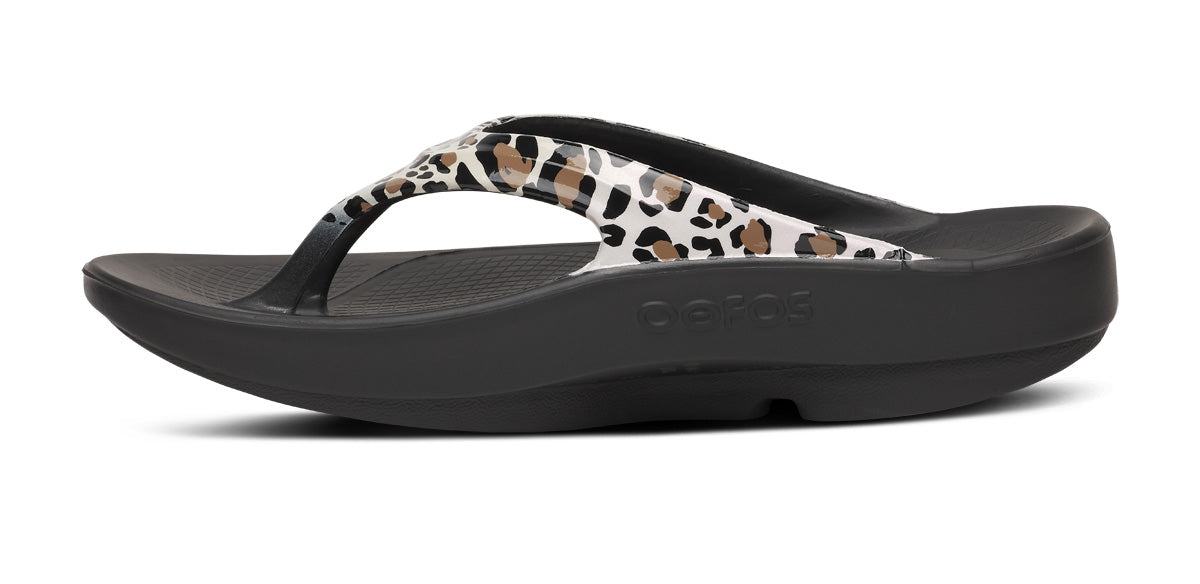 Oofos Women's Limited Sandal Leopard
