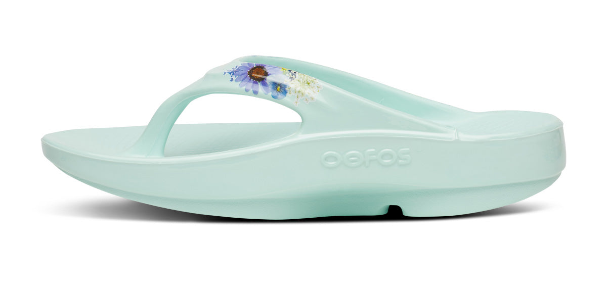 Oofos Women's Limited Sandal Mint Blossom