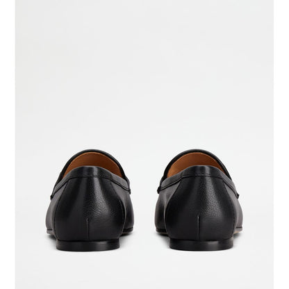 Tods Loafers In Leather Black Womens