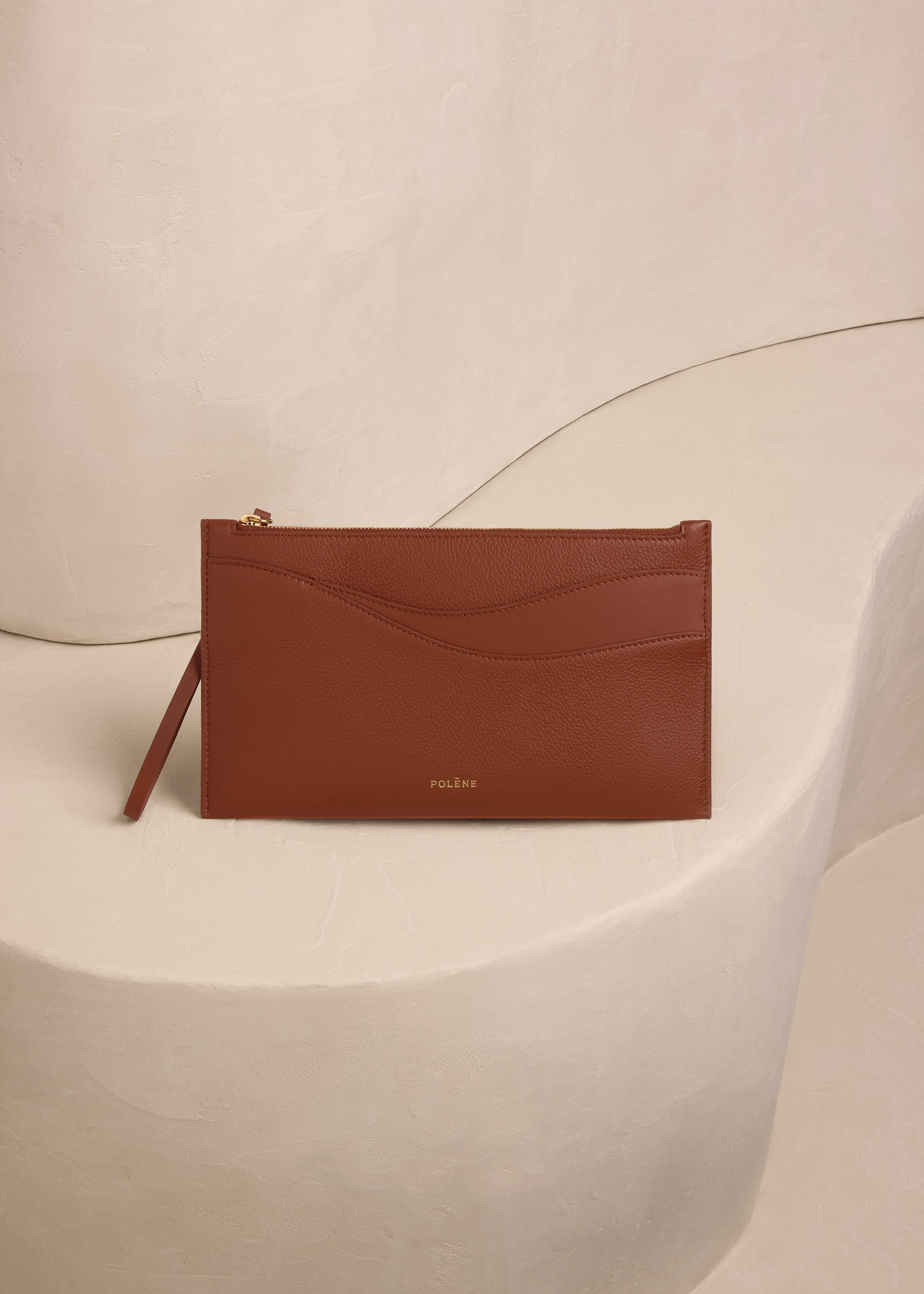 Polene Sierra Pouch Duo Cognac