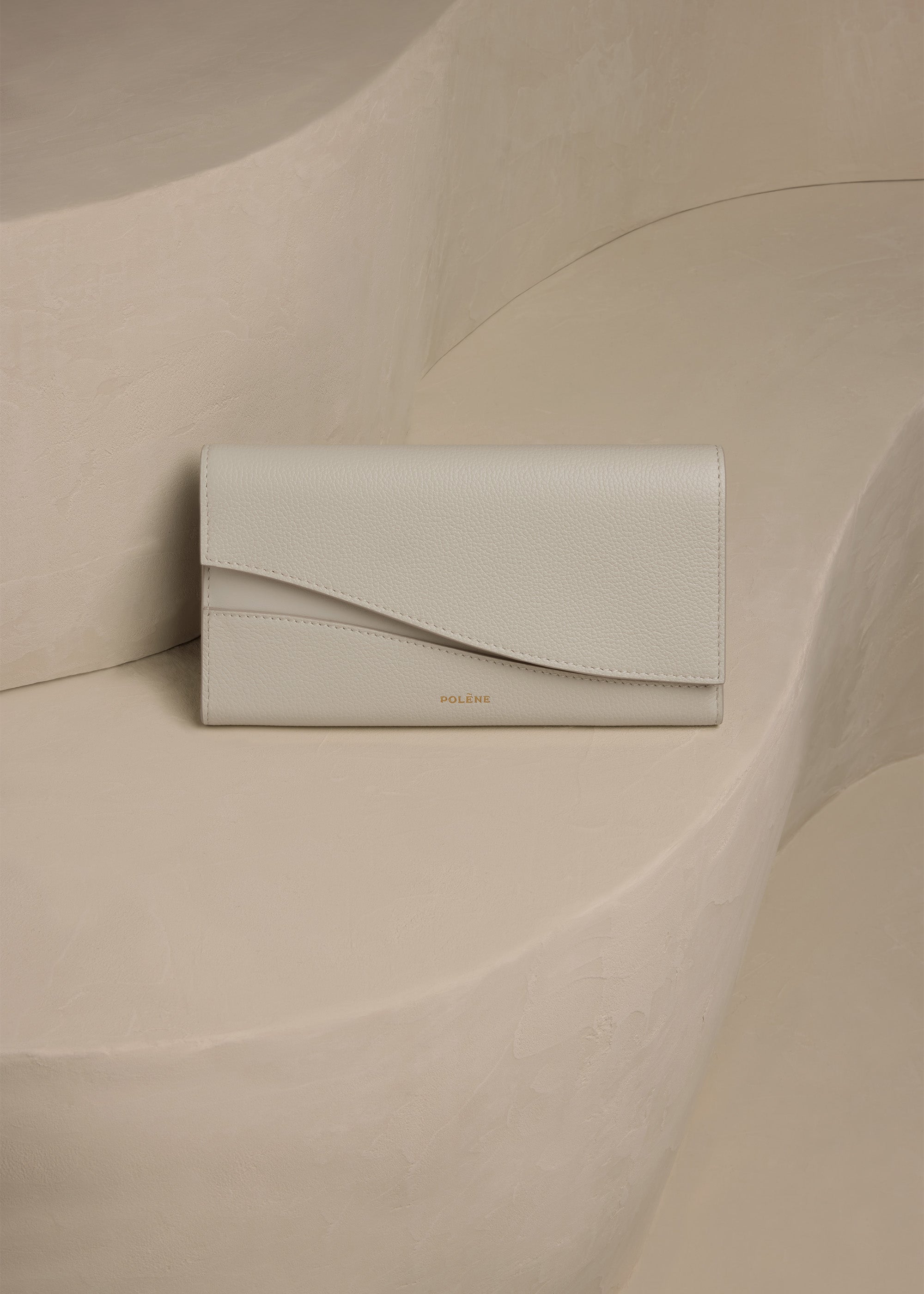 Polene Sierra Wallet Duo Chalk