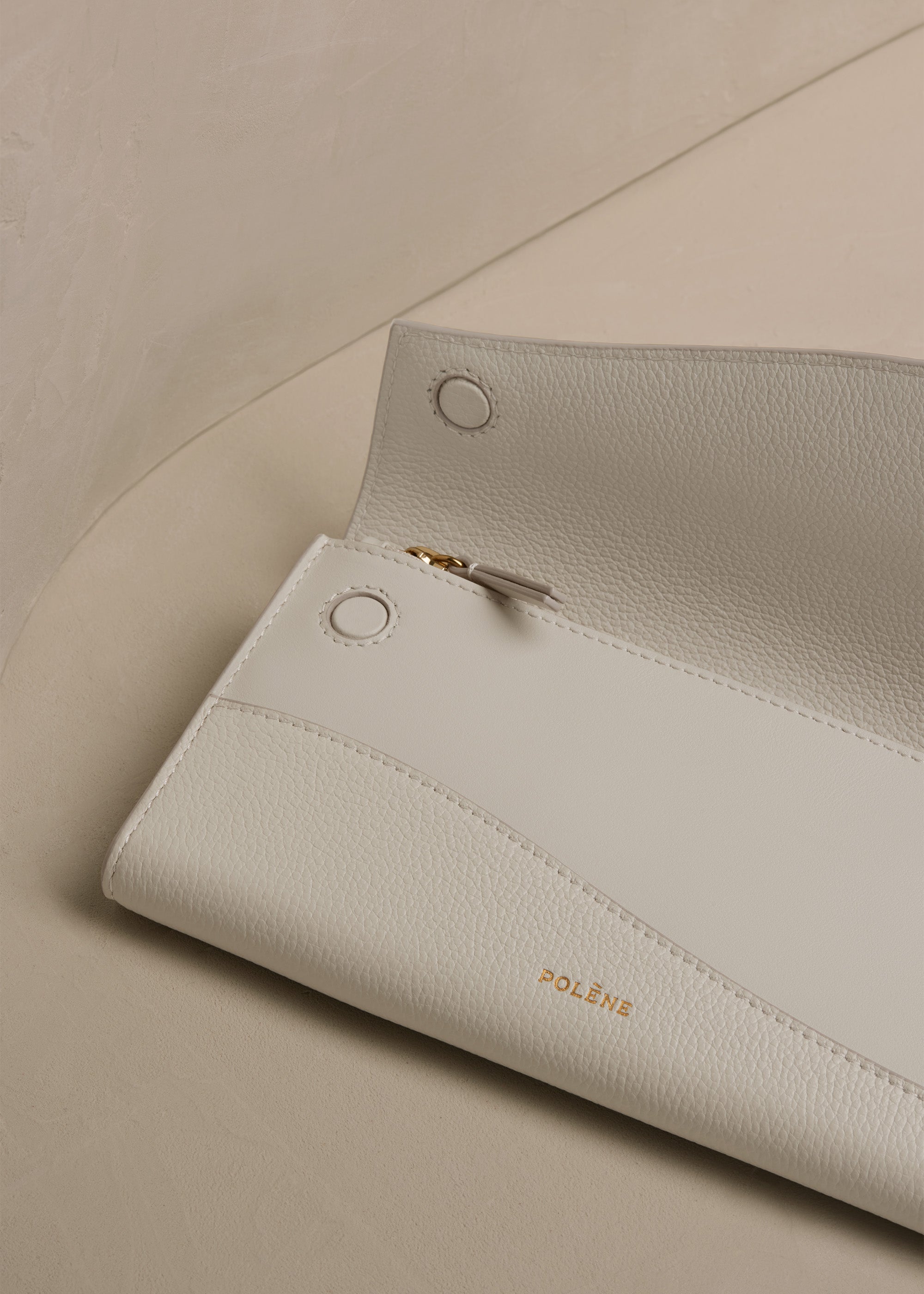 Polene Sierra Wallet Duo Chalk