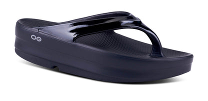 Oofos Women's Platform Sandal Black