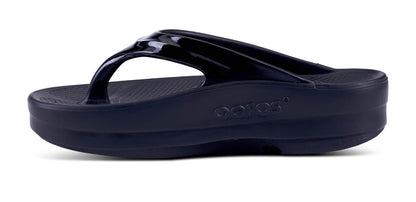 Oofos Women's Platform Sandal Black