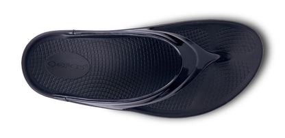 Oofos Women's Platform Sandal Black