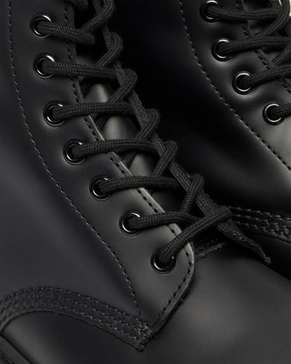 1460 Mono Smooth Leather Lace Up Boots - Black - Mens