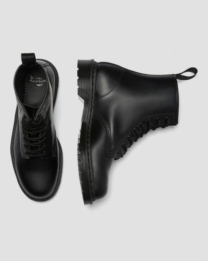 1460 Mono Smooth Leather Lace Up Boots - Black - Mens
