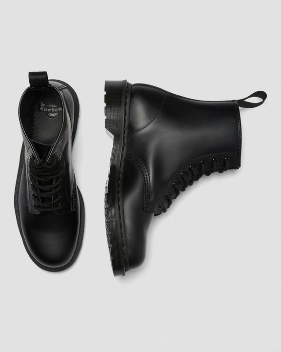 1460 Mono Smooth Leather Lace Up Boots - Black - Mens