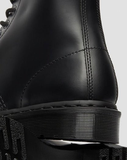 1460 Mono Smooth Leather Lace Up Boots - Black - Mens