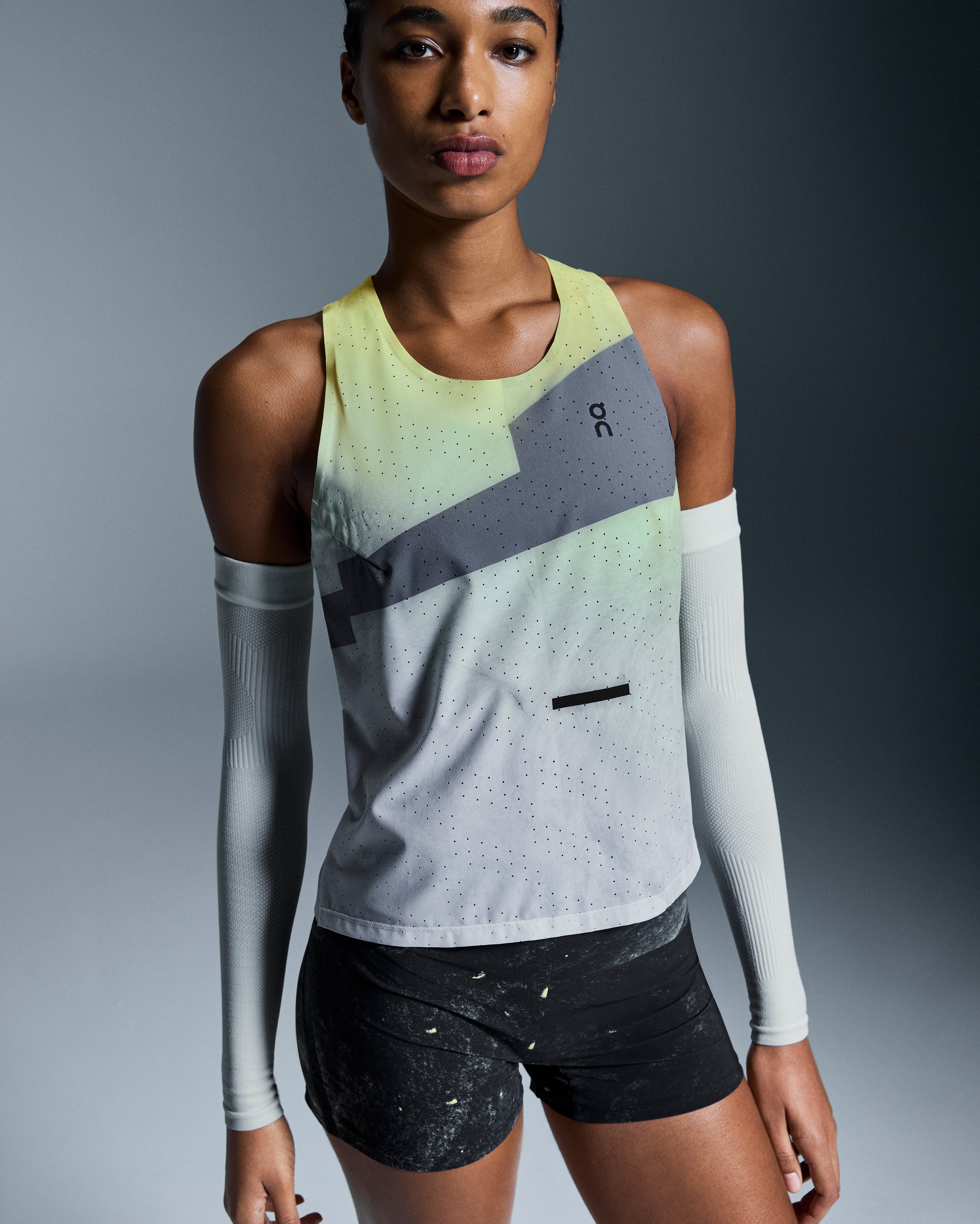 On Race Singlet Limelight | Glacier (Women's)