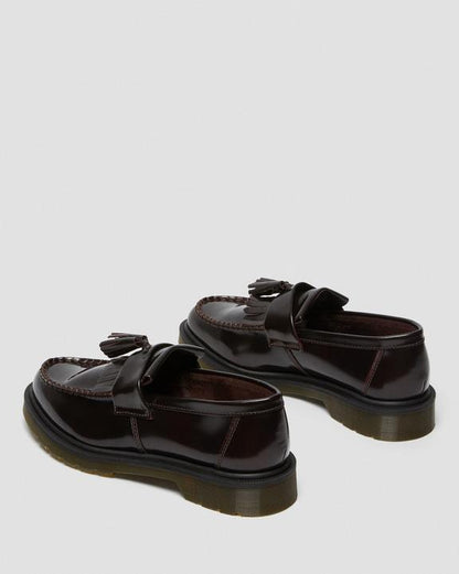 Dr. Martens Adrian Arcadia Leather Tassel Loafers Cherry Red Arcadia - Womens