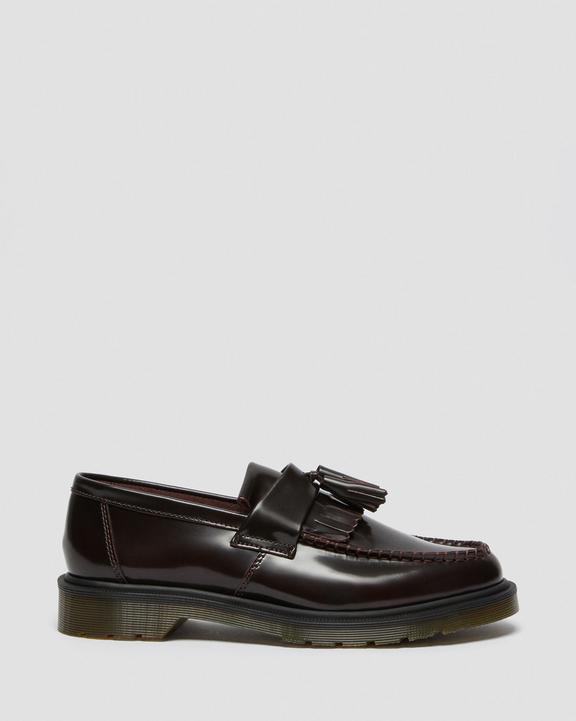 Dr. Martens Adrian Arcadia Leather Tassel Loafers Cherry Red Arcadia - Womens