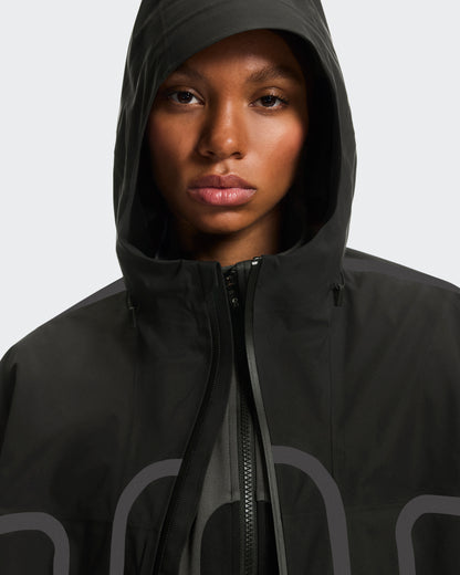 On Waterproof Jacket Ikon Black
