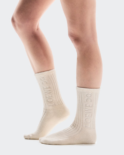 On Socks Loewe Ivory