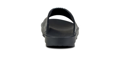Oofos Men's Sport Slide White & Black