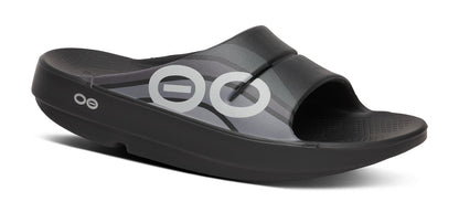 Oofos Women's Sport Slide Black Wave
