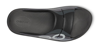 Oofos Women's Sport Slide Black Wave