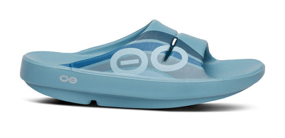 Oofos Men's Sport Slide Ocean Blue Wave