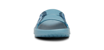Oofos Women's Sport Slide Ocean Blue Wave
