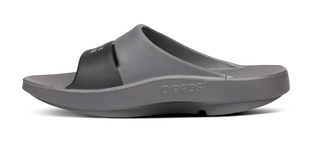 Oofos Men's Sport Slide Bauer Slate