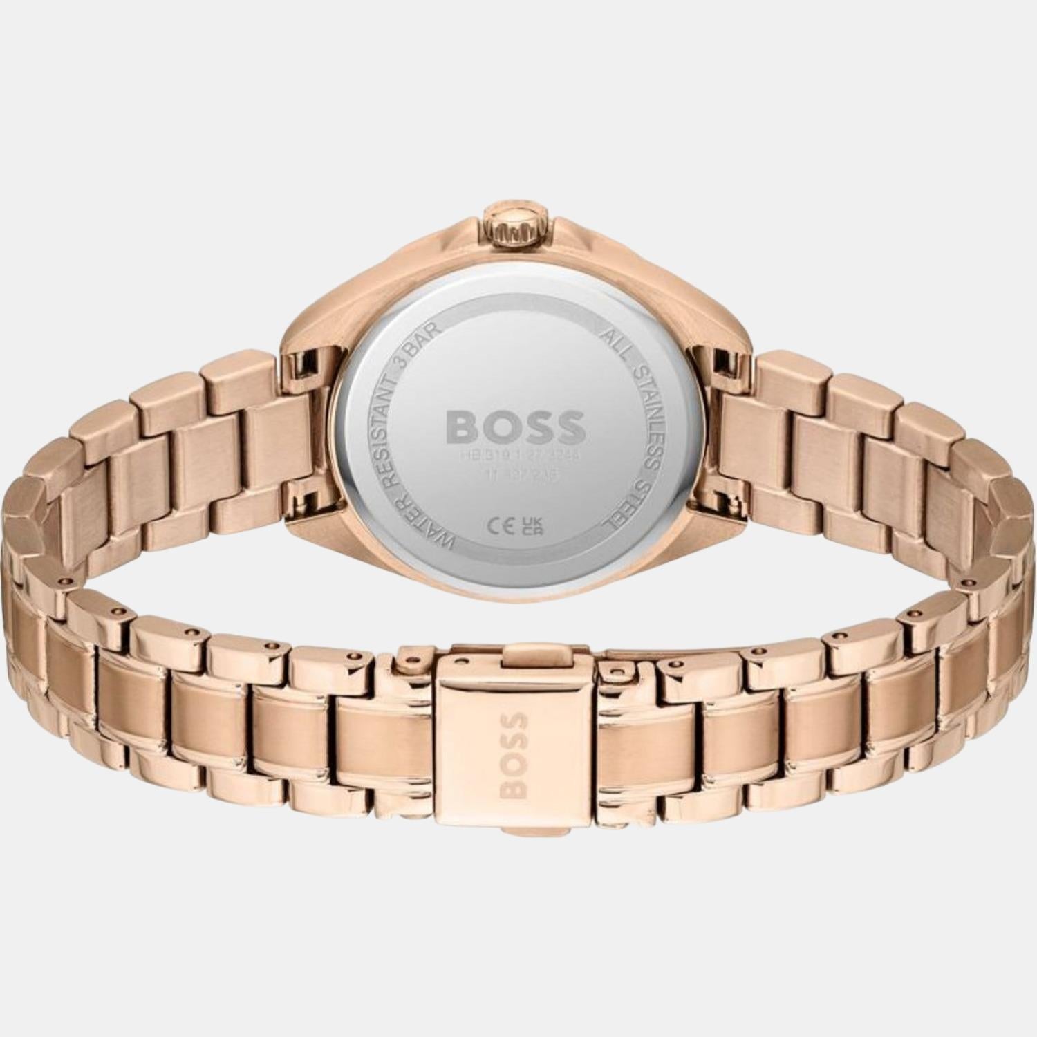 Boss Felina Women Quartz Brown Dial Analog Stainless Steel Watch 1502621