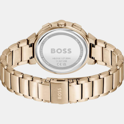 Boss One Women Quartz Pink Dial Analog Stainless Steel Watch 1502678
