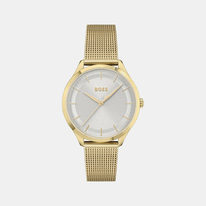 Boss Pura Women Quartz Silver Dial Analog Stainless Steel Watch 1502696