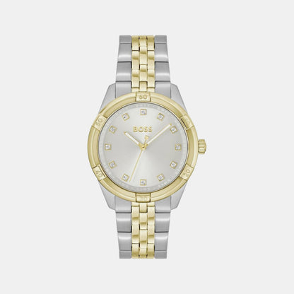 Boss Rhea Women Quartz Silver Dial Analog Stainless Steel Watch 1502700