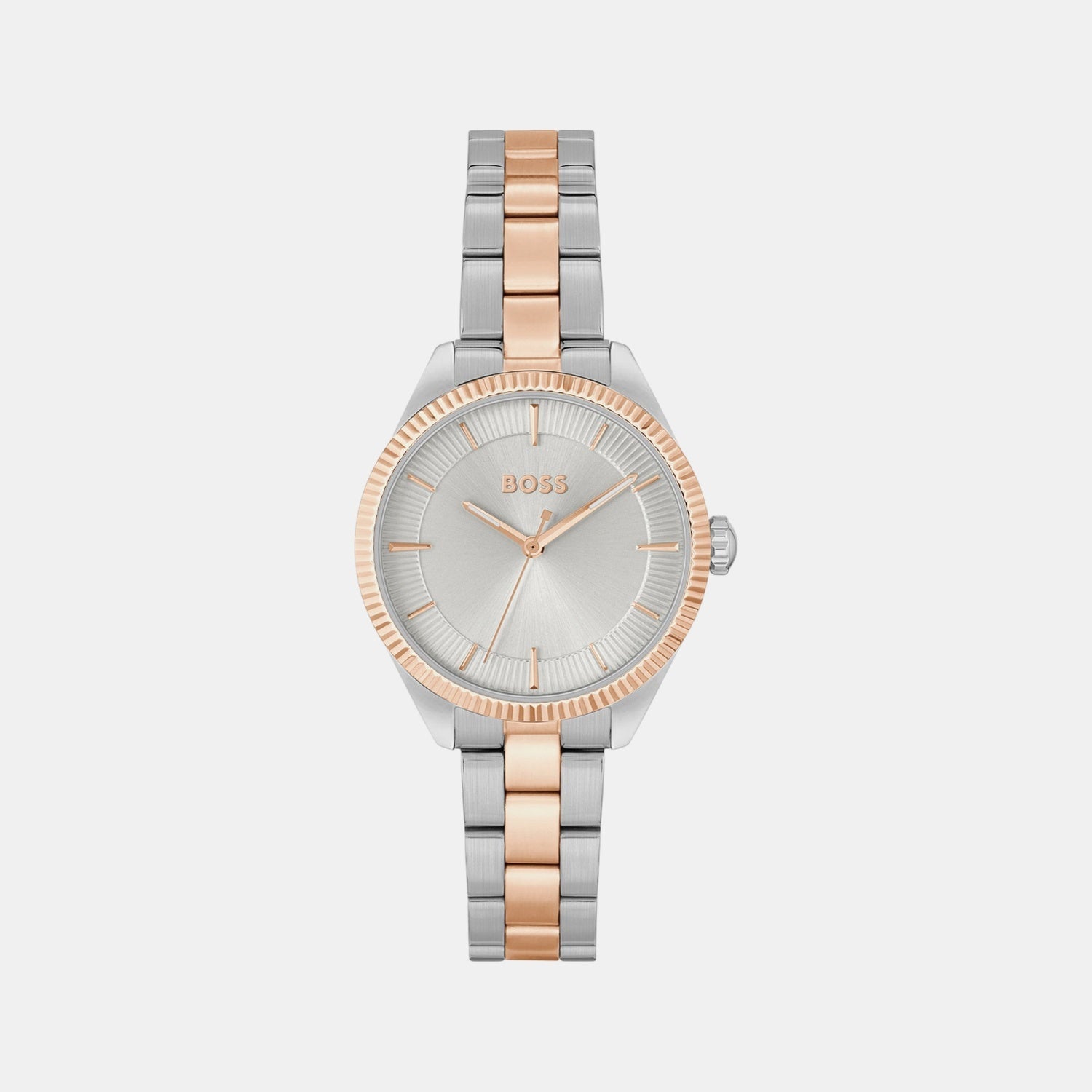 Boss Sage Women Quartz Silver Dial Analog Stainless Steel Watch 1502727