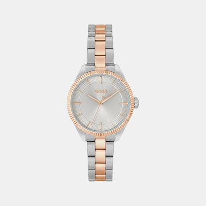 Boss Sage Women Quartz Silver Dial Analog Stainless Steel Watch 1502727