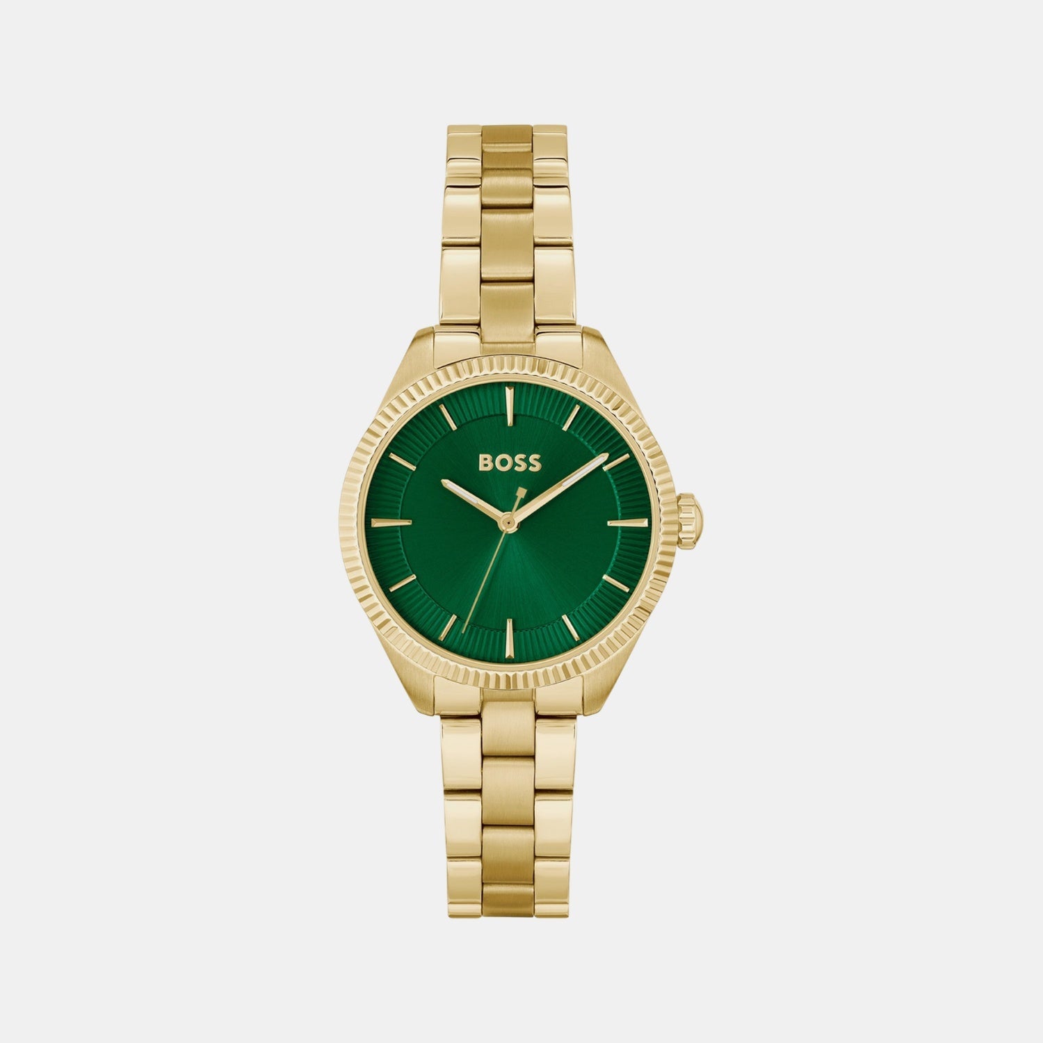 Boss Sage Women Quartz Green Dial Analog Stainless Steel Watch 1502729